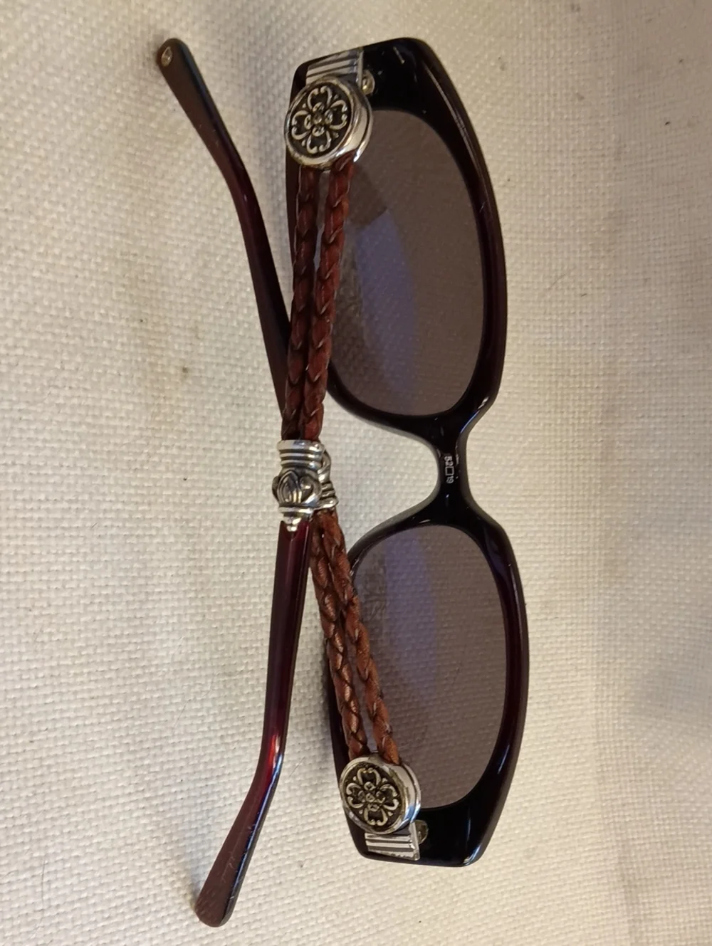 Brighton Women's Sunglasses, Brown Frame And Lens, Silver Hardware